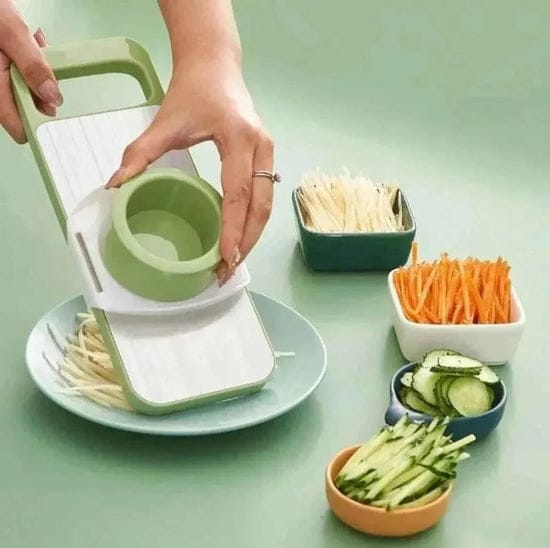 5in1 Vegetable Cutter | Multifunctional Stainless Steel Vegetable Cutter & Slicer | Kitchen Tool - Furnixs Shop
