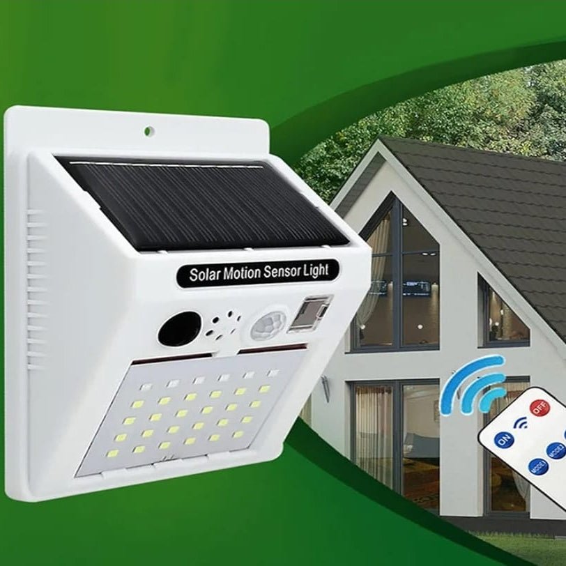 Alarm Sound Security Solar Lamp with Motion Detector & Remote Control - Furnixs Shop