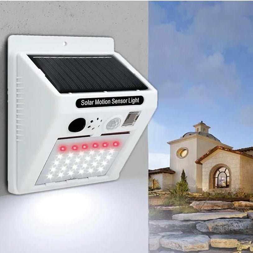 Alarm Sound Security Solar Lamp with Motion Detector & Remote Control - Furnixs Shop