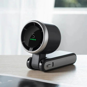 Handheld Folding Turbo Fan With 5 Speed Adjustment Portable Rechargeable Cooling Device - Furnixs Shop