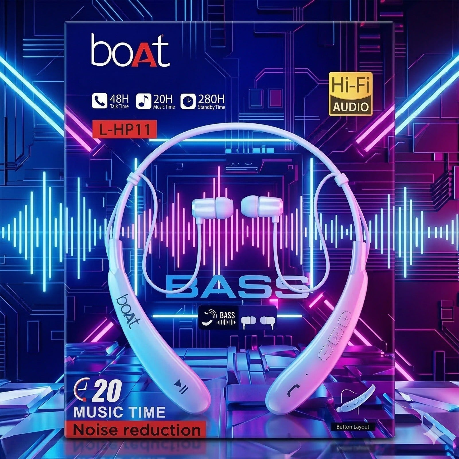 Neckband Boat Experience powerful bass, HD calls, and wireless - Furnixs Shop