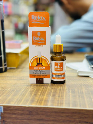 Relax Vitamin C Daily Serum - 30ml | Visibly Brightens, Evens Skin Tone - Furnixs Shop