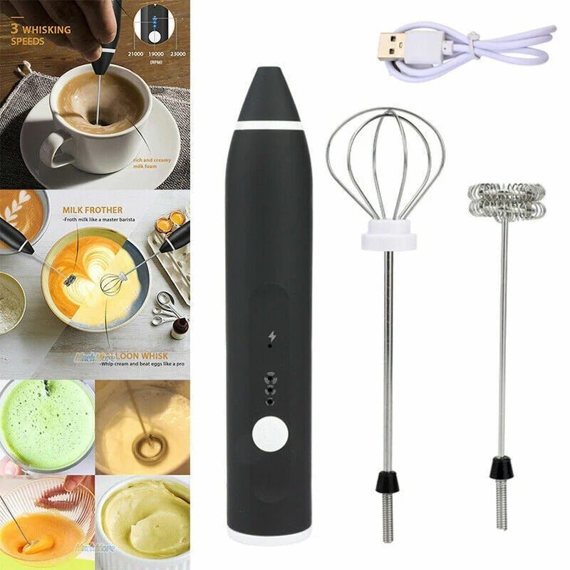 2-in-1 Rechargeable Coffee Beater & Electric Milk Frother - Furnixs Shop