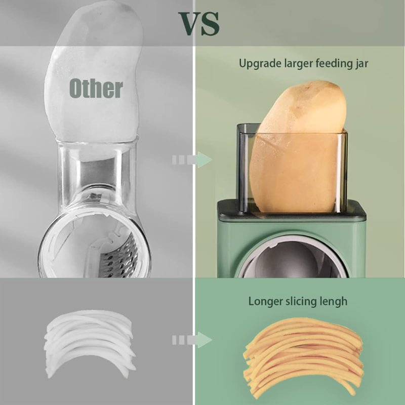 4 in 1 Multi-Function Vegetable Cutter & Slicer with Stainless Steel Blades - Furnixs Shop