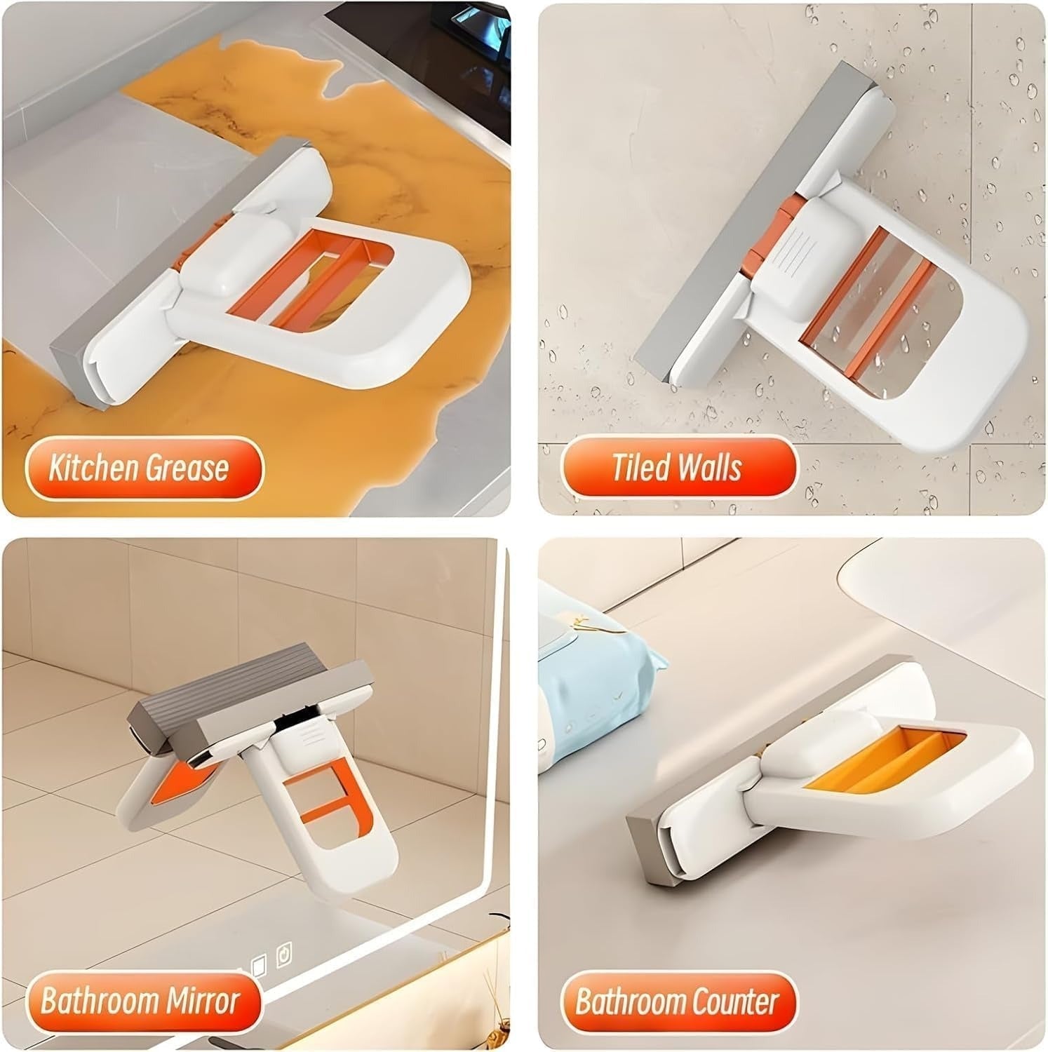 Foldable Desktop Mini Sponge Mop | Portable Wet & Dry Cleaning - Furnixs Shop
