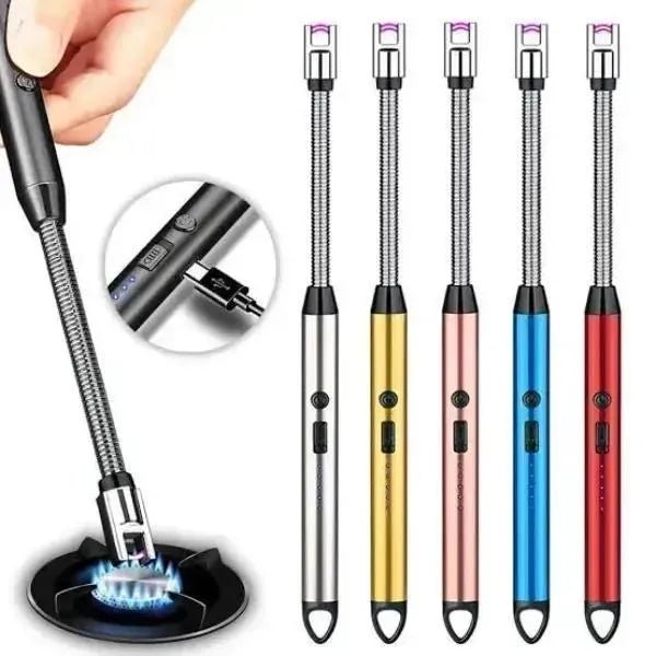 USB Rechargeable Electric Arc BBQ Lighter Windproof Flameless Plasma - Furnixs Shop