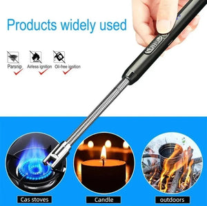 USB Rechargeable Electric Arc BBQ Lighter Windproof Flameless Plasma - Furnixs Shop